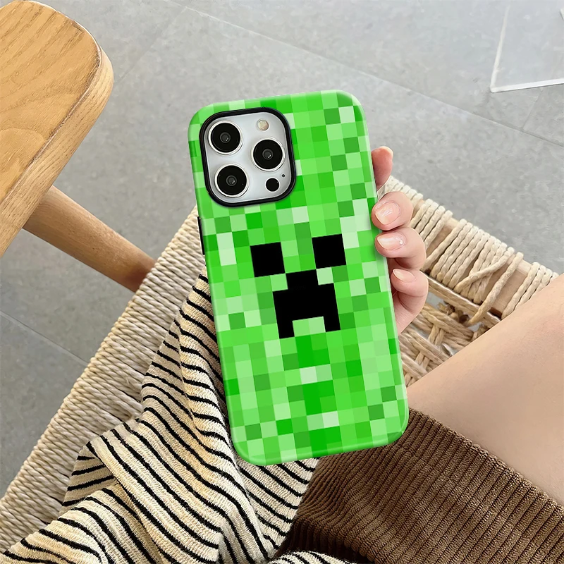 لعبة حالة الهاتف آيفون 17 16 15 14 زائد 13 12 11 برو ماكس غطاء فاخر فوندا الشارع الشهير اللبنات البلاستيكية حالات carcasa #2