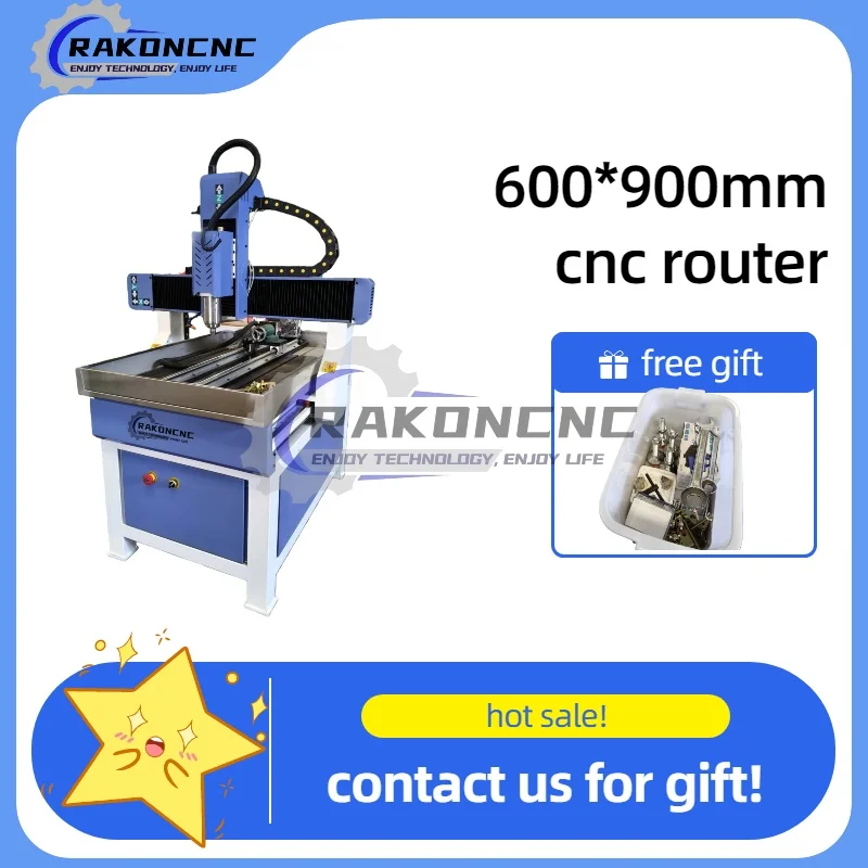 CNC 6090 Wood Router 3Axis Machine with 1.5kw 2.2kw Spindle Engraving Machine Wood Milling Machine Woodworking Tools