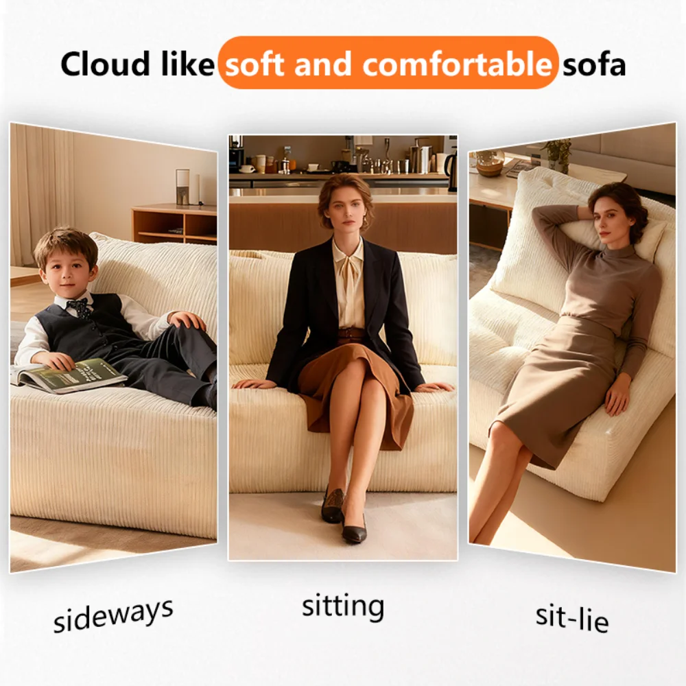 كرسي أريكة مريح للغاية بدون عظم، دعم مريح لاسترخاء كامل الجسم، كرسي أرضي مثالي للألعاب والقراءة والم