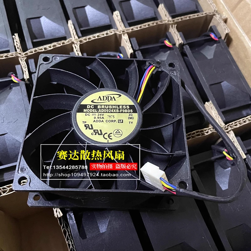 

Original for ADDA AD0924XB-F9BDS 9238 9cm 24V 0.95A 92 * 38mm 4-wire frequency converter violent fan