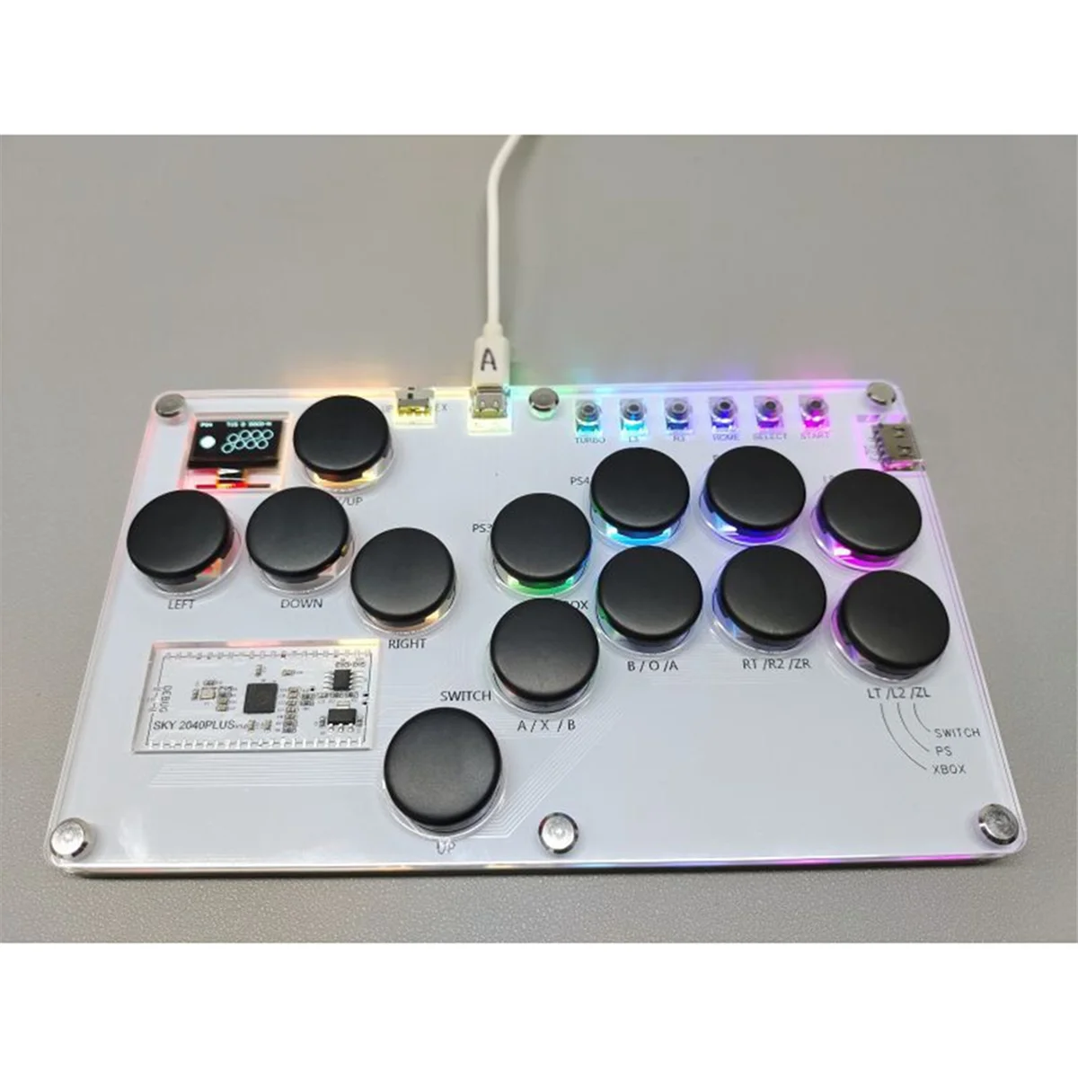 SKY2040PLUS 13-Key Arcade Game Controller Controller Rodless Game Combat Stick Mechanical Button C