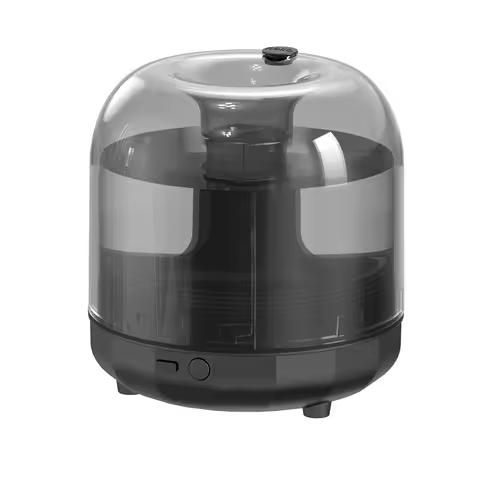 Umidificador de Ar de 500ML com Luz Colorida, Máquina de Névoa de Vidro com Luz Noturna Colorida, Difusor de Umidificação para Casa