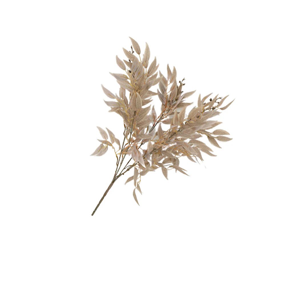 

1pc Artificial Willow Wicker Ornament Lifelike Cloth Plastic Plants Home Garden Decor Easy Care No Watering Gift Green Light