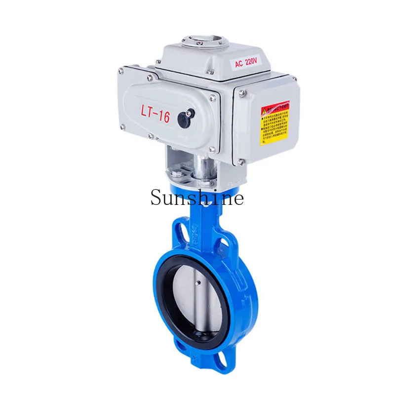 

D971X-16Q electric butterfly valve stainless steel plate clip-on soft seal