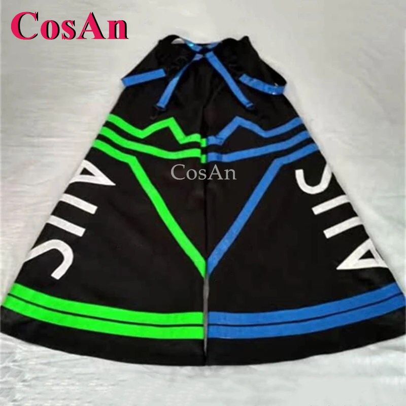 CosAn الأحمر الأزرق مزيج عبر أنماط شبح الرقص السراويل ملبورن خلط السراويل جرس قيعان تأثير عاكس بنطلون