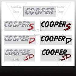 1 pz per MINI Cooper SD S Lettering Sticker Car Badge Logo 3D Metal Trunk Emblem decorazione accessori Styling decorativo