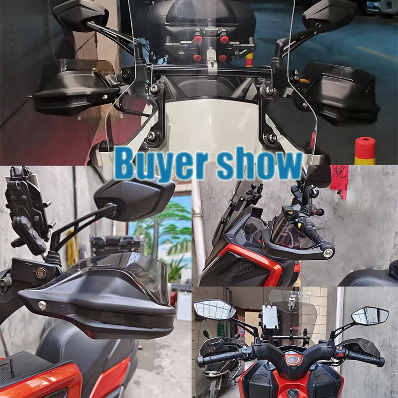 Carbon Black Handguards Shield Guards Windshield Hand Wind Protection For KYMCO ST250 S250 S400 S350 XCITING CT125 CT250 rks150