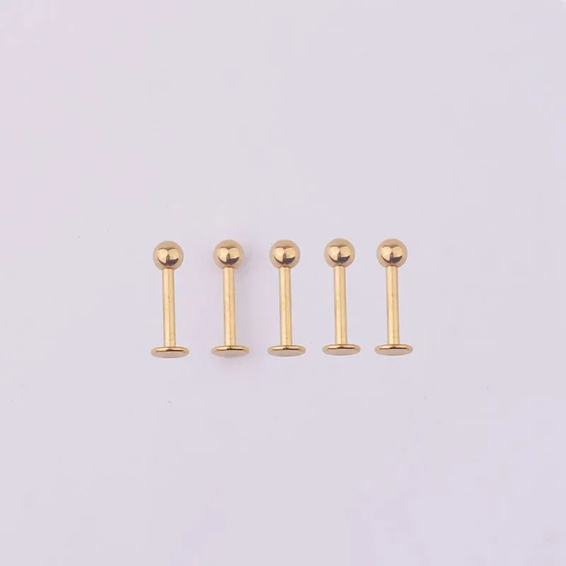 3/5Pcs 316L Stainless Steel Labret Piercing Jewelry, Lip Rings Nose Rings Nose Studs Cartilage Tragus Conch Earring Studs