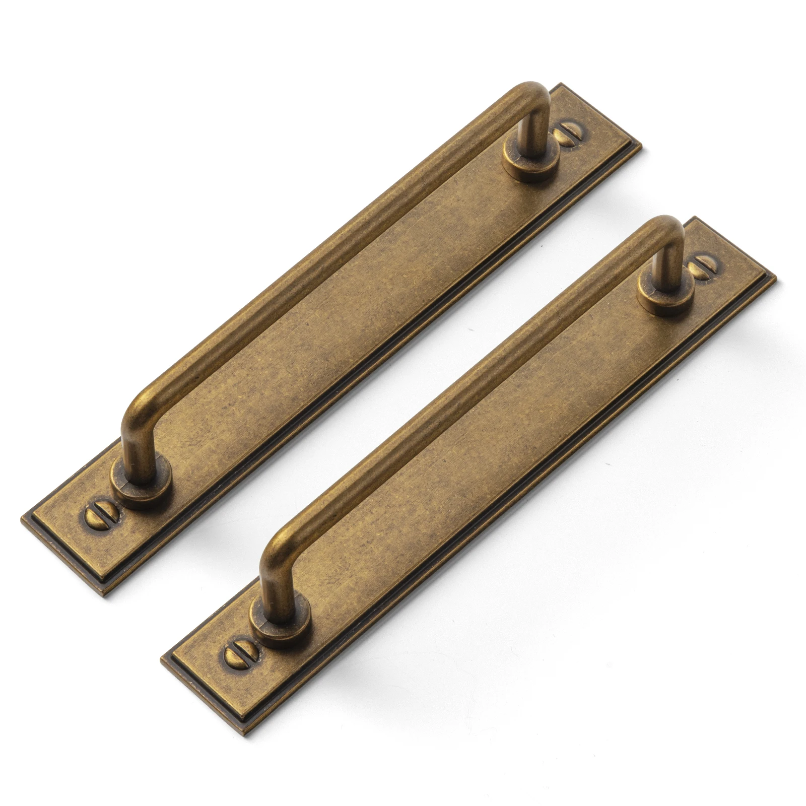 Goo-Ki Antique Brass Cabinet Pulls, Retro Drawer Pulls Casual Luxury Solid Zinc Cabinet Hardware for Drawer,Cupboard, Wardrobe
