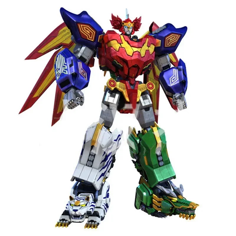 Transformation 5 in1 Assembly Dinozords Powerful Ranger Robot Action Figures Children Toys Birthday Gifts Megazords