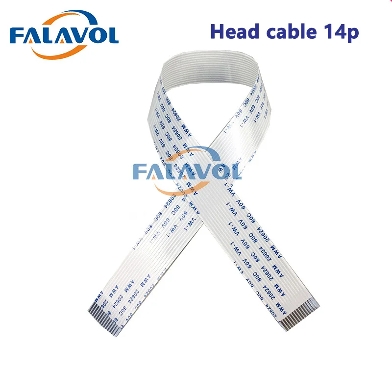 FALAVOL 20PCS 14Pin Head Data Cable For Epson 4720/I3200/I1600 Head For UV Flatbed Printer Printhead 14P FFC Flat Data Cable