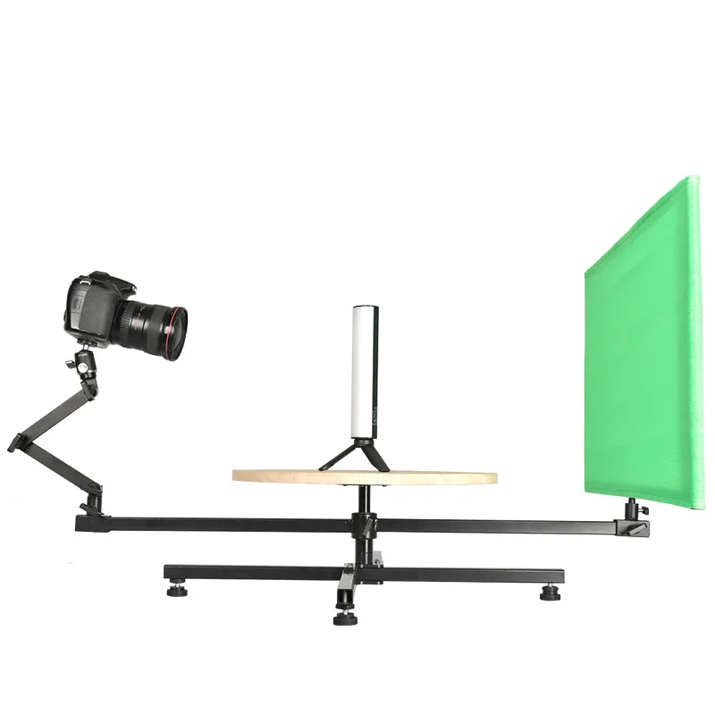 360° Panoramic Surrounding Rotating Table Photography Studio Video Shooting Auxiliary Base SLR Camera Round Rotary Stand