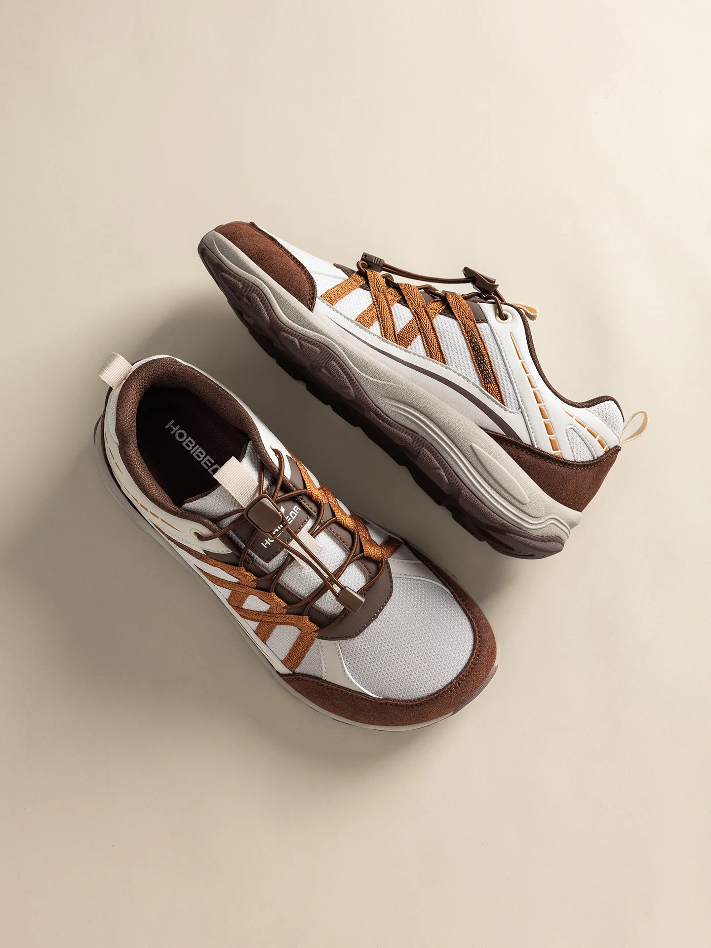 HOBIBEAR Unisex-Wanderschuhe mit breiter Zehenpartie, elastisches Band, Sneakers, Cross-Outdoor-Reise-Mesh-Laufschuhe für Männer und Frauen – Detail 14