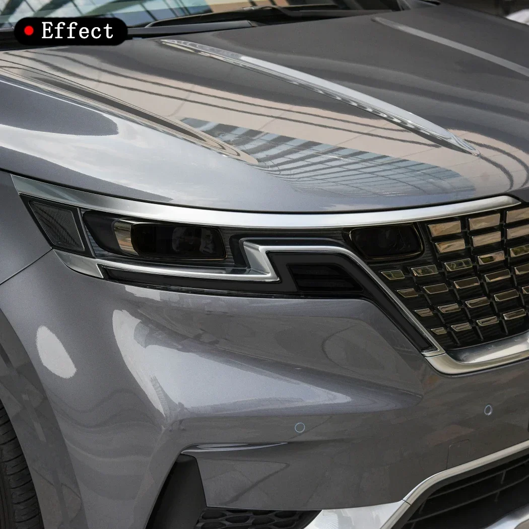 

TPU Car Exterior Headlights Anti-Scratch Protective Film Wrap Vinyl Headlamps Sticker Accessories For KIA Carnival 2020-2022