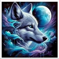 GATYZTORY Diamond Painting Wolf Mosaic 5D DIY Picture Rhinestones Animal Picture Full Square Round Embroidery Home Decor