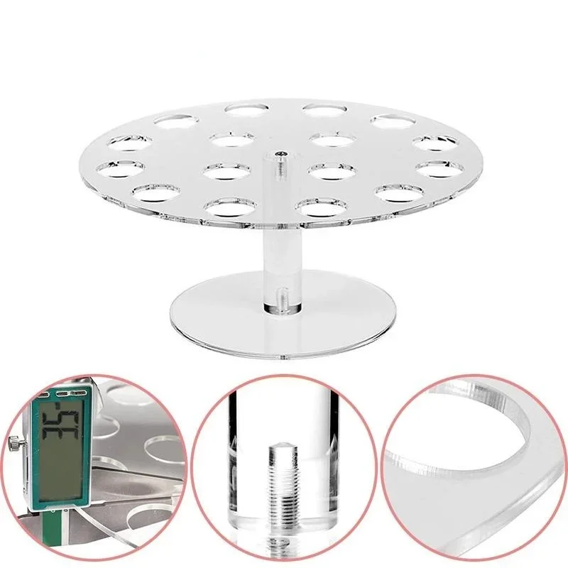 16 Holes Acrylic Transparent Ice Cream Stand Cake Cone Stand Holder Wedding Buffet Food Display Stand Baking Kitchen Tools