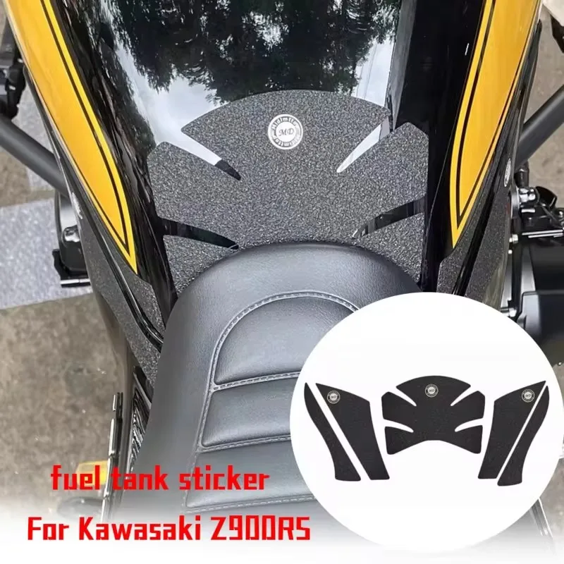 

Motorcycle Fuel Tank Anti-Slip Pads Protective Traction Sticker Knee Grip Gas for Kawasaki Z900RS Z 900RS Z900 RS 2017-2023