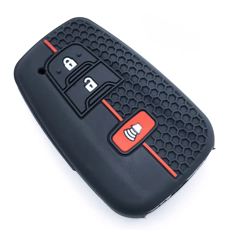 سيليكون سيارة مفتاح بعيد غطاء تغليف قذيفة المفاتيح فوب حامل لتويوتا كامري RAV4 هايلاندر أفالون C-HR بريوس كورولا GT86
