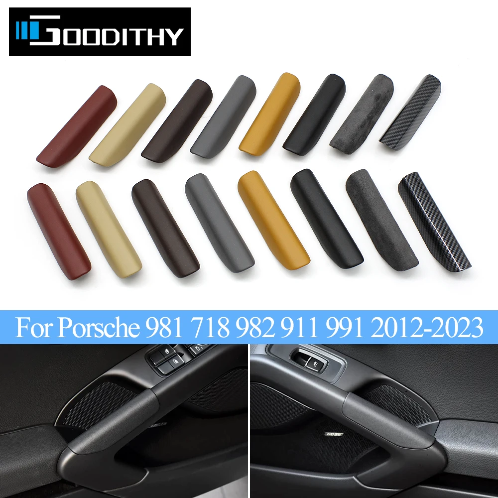 

Car Interior Front Left Right Inner Door Pull Handle Cover Trim For Porsche Cayman Boxster 981 718 982 911 991 2012-2023