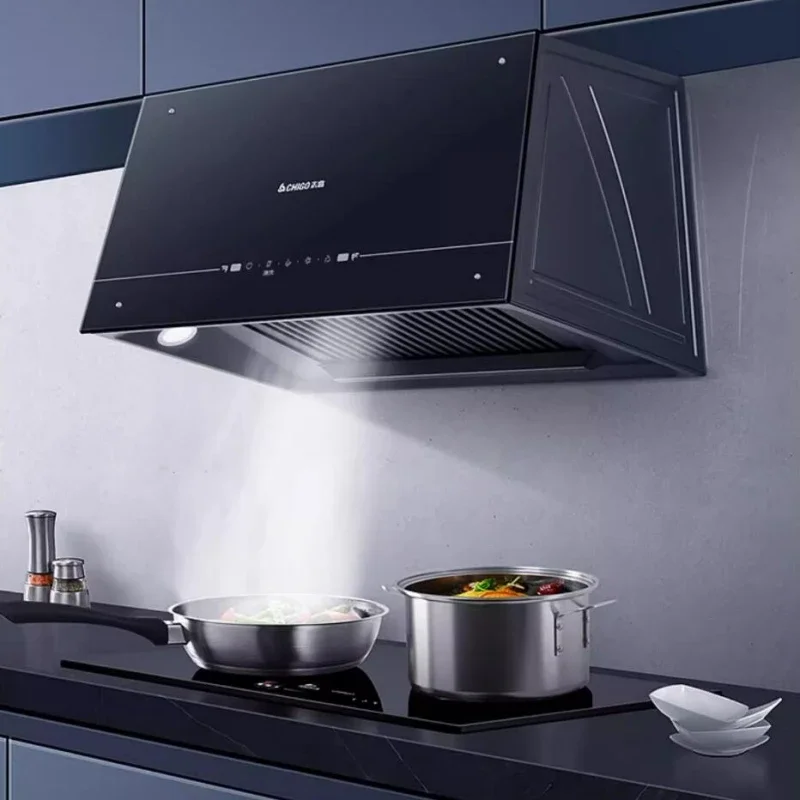 220V Kitchen Hood Kitchen Exhaust Hood 710MM Top Suction Small Size Range Extractor Exhaust Cooker Range Hood