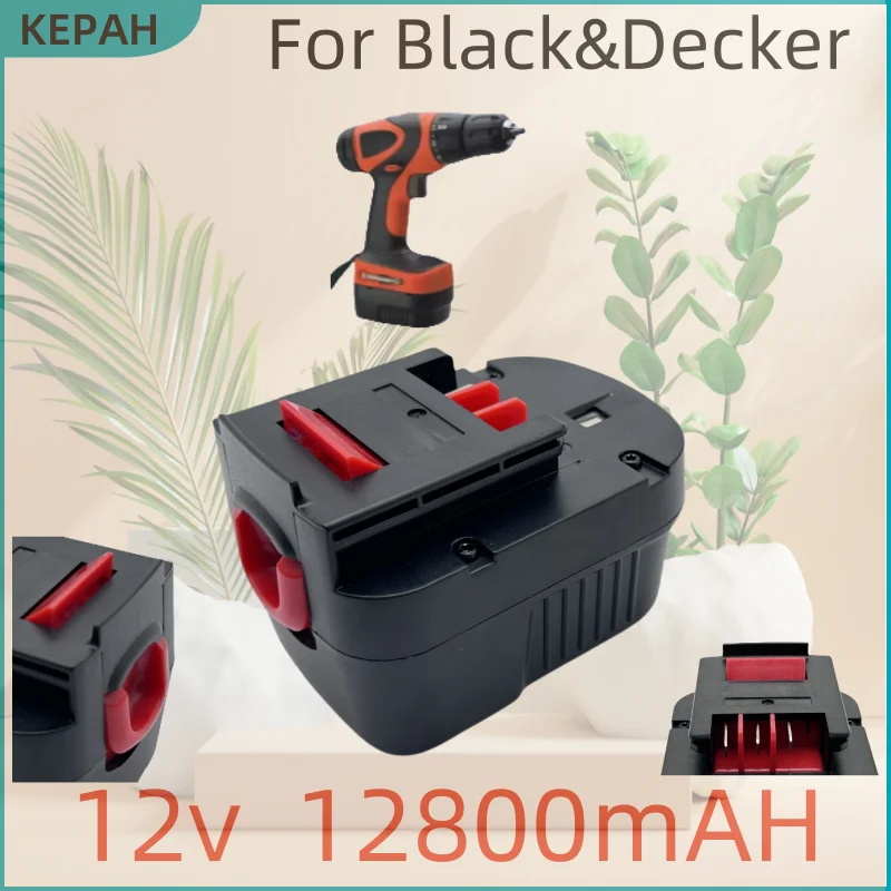 herramienta перезаряжаемый 12 В 6800 мАч для Black & Decker A12 A12ex Fsb12 Fs120b A1712 Hp12k HP12 reemplazo de iones de Dri
