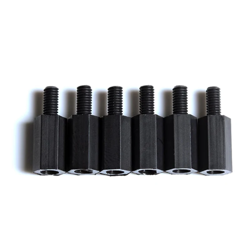 Nylon Hex Male Standoff Spacer Pillar Mount Thread PCB Plastic Hexagon Fixed Motherboard Bolt M2 M2.5 M3 M4 M5 M6 Spacing Screw