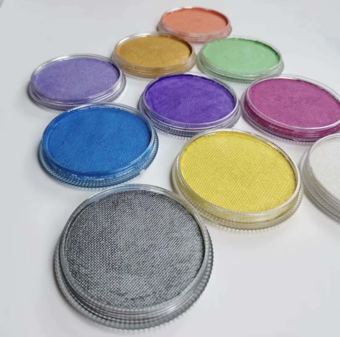 Cosmetic Grade Metallic Pearly Color Water Based Face Paint Easy on Body Paint Makeup Shiny Water Activated Eyeliner