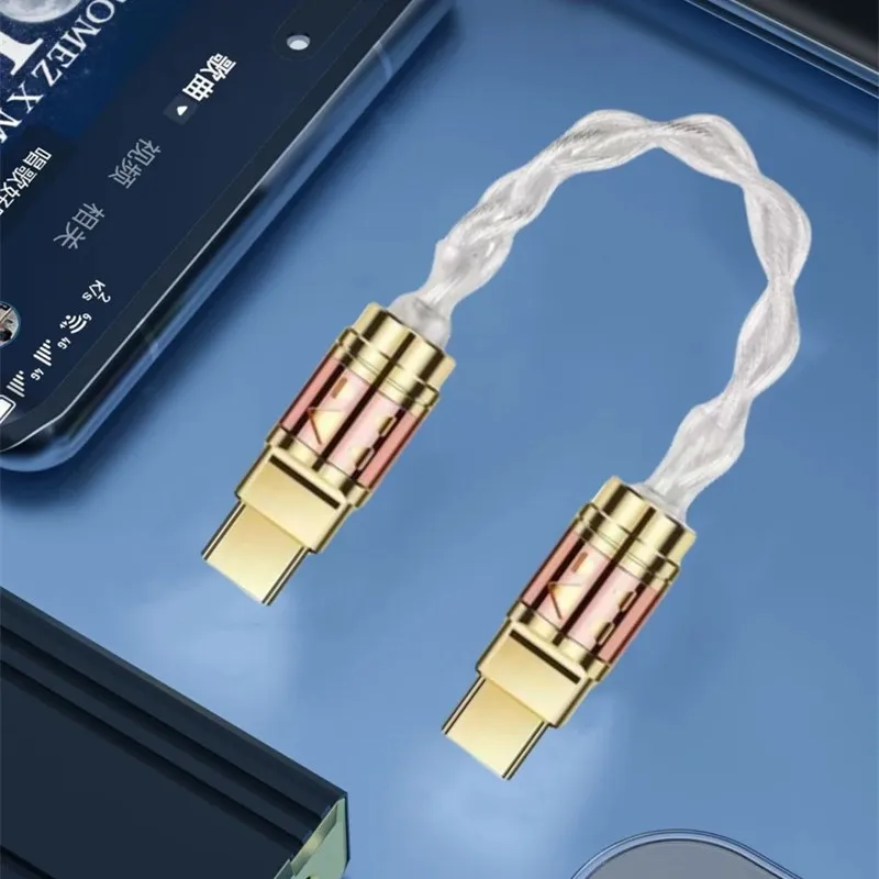 

Конвертер USBC OTG декодирование USB-кабель Type-C Аудиоконвертеры 4-ядерный монокристаллический медный посеребренный адаптер для наушников