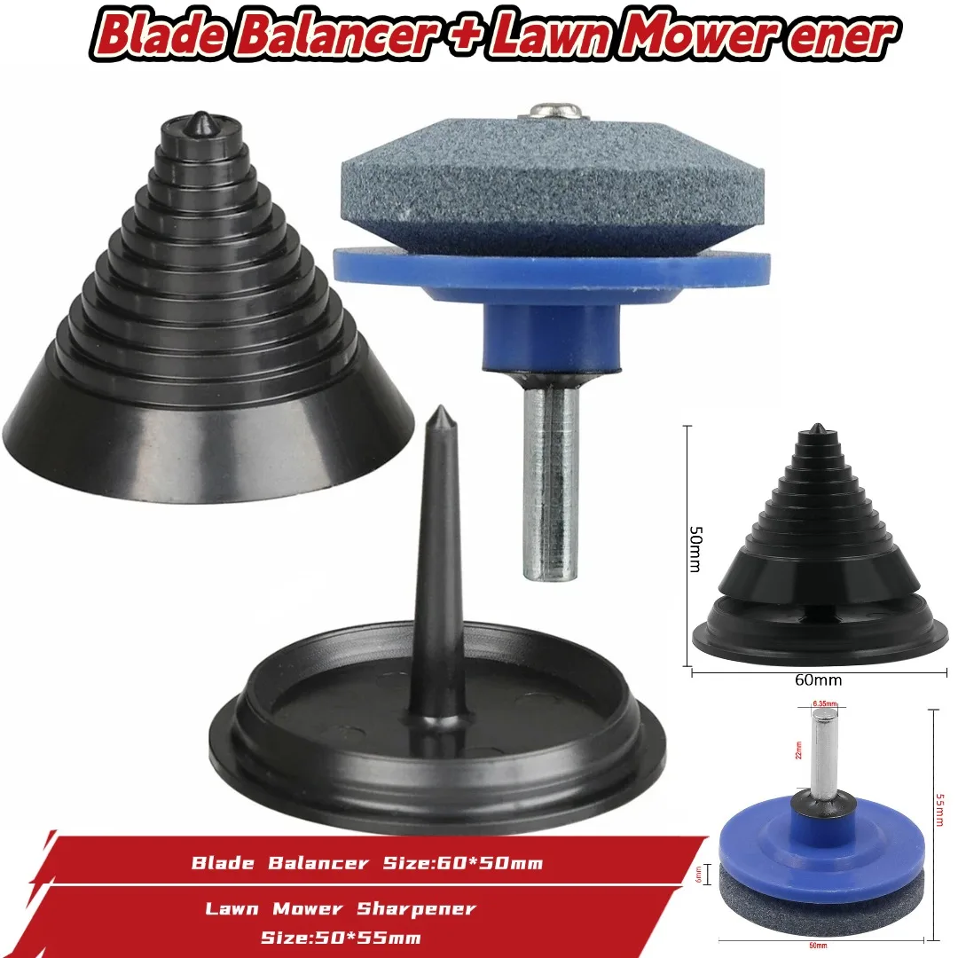 Garden Blade Balancer Tools Balancer & Sharpener For Lawn Mower Mower Blade Practical To Use Safe Useful 50*55mm
