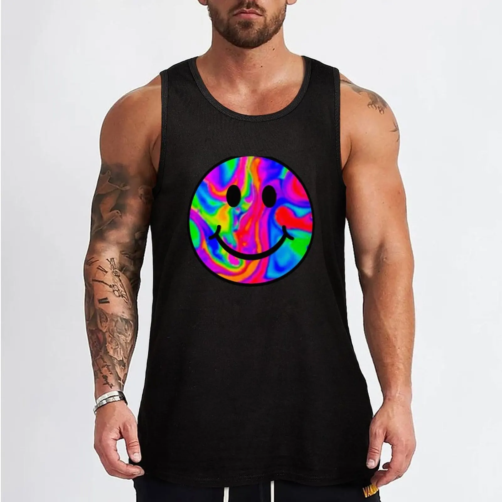 Rave Your Face Off Tank Top Men's clothes Gym T-shirts for men