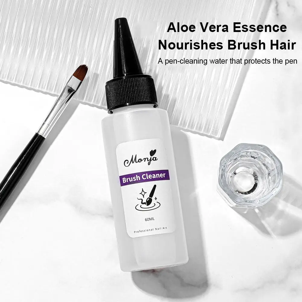 Płyn do czyszczenia pędzli do paznokci 30/60ml, usuwający akryl, profesjonalny, szybki, do manicure UV, żelu, narzędzie, odtłuszczacz, polerka, czyszczenie F1L0