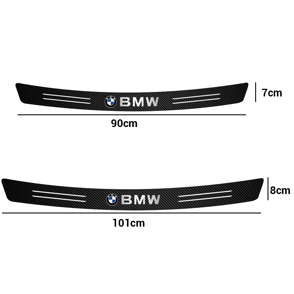 Car Rear Bumper Protector Sticker Carbon Fiber Vinyl Car Tail Trunk Guard Accessorie for BMW E36 E46 E60 F10 E39 E87 E92 E87 E90