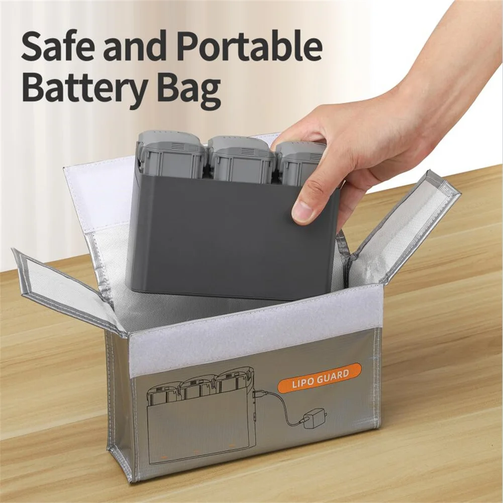 

Battery Fireproof Explosion Proof Bag Compatible For DJI Mini 4K/AVATA2 Battery Guard Storage Safe Pouch Protector