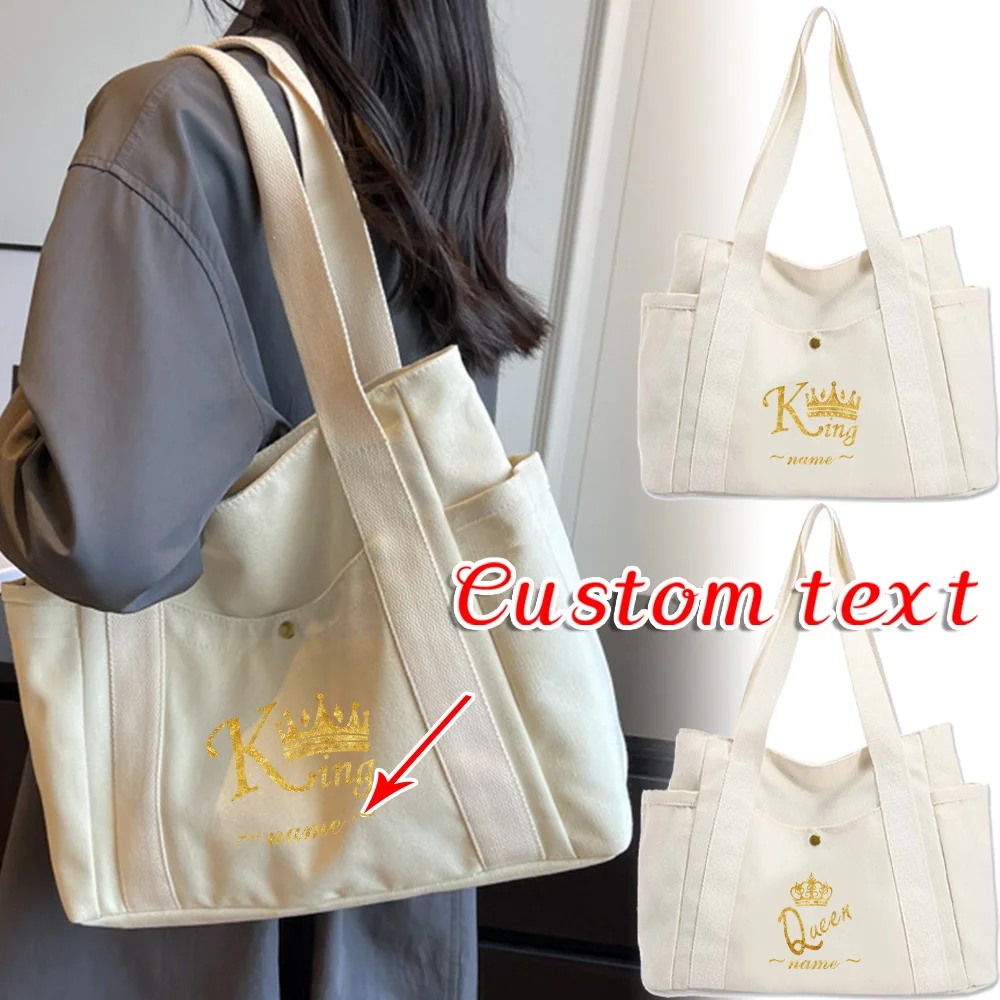 

Personalized Customization Name Women's Shoulder Bag Handbag Large Capacity Handbag Commuting Storage Bag