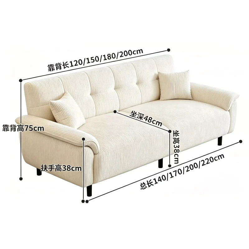 Compression Lounge Sofa Bed Lazy Nordic Mid Century Couch Convertible Comfy Divano Compresso Sottovuoto Living Room Furniture