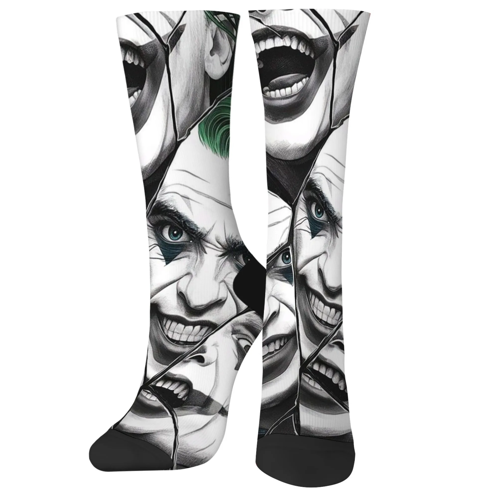 

Happy Crazy Joker Fun Men's Socks Harajuku Retro Style Novelty Street Personality Fashion Socks Comfortable Non-slip Warm Socks