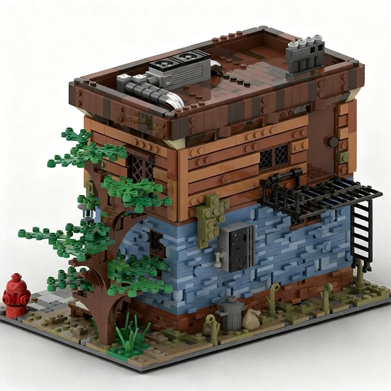 2042 pièces de construction Maison d'automne MOC, blocs modulaires personnalisables, conception créative et technologique, jouet d'assemblage DIY, cadeau