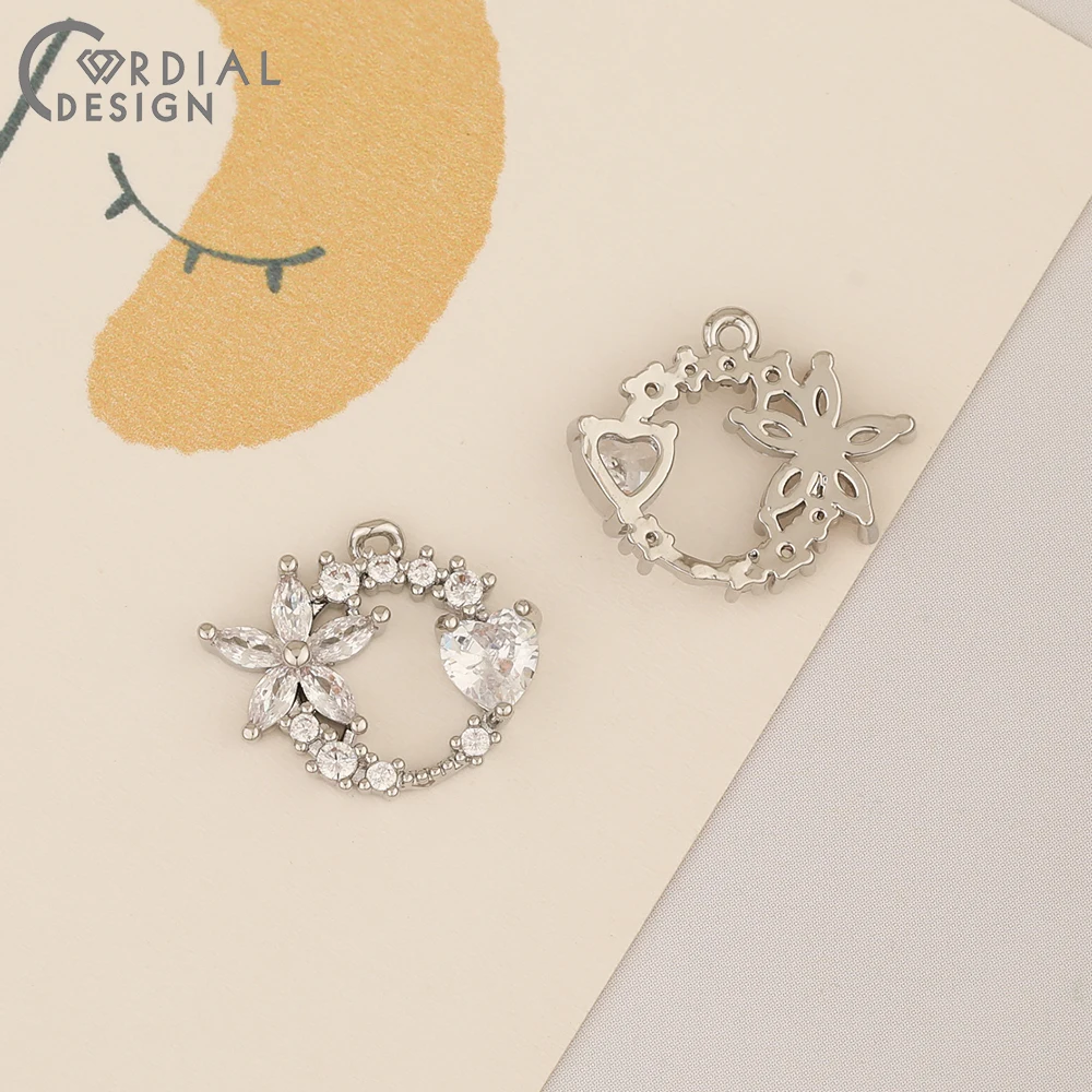 

Cordial Design 50Pcs 14*18MM Jewelry Accessories/DIY Charms/Earrings Pendant/Round Shape/Jewelry Findings & Components/Hand Made