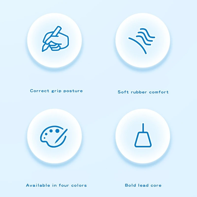 Lápiz automático corrector postura con recambios 2 mm