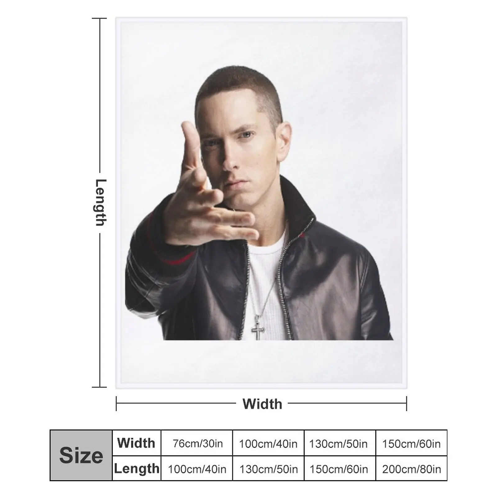 Coperta da tiro Eminem sottile per coperte per bambini