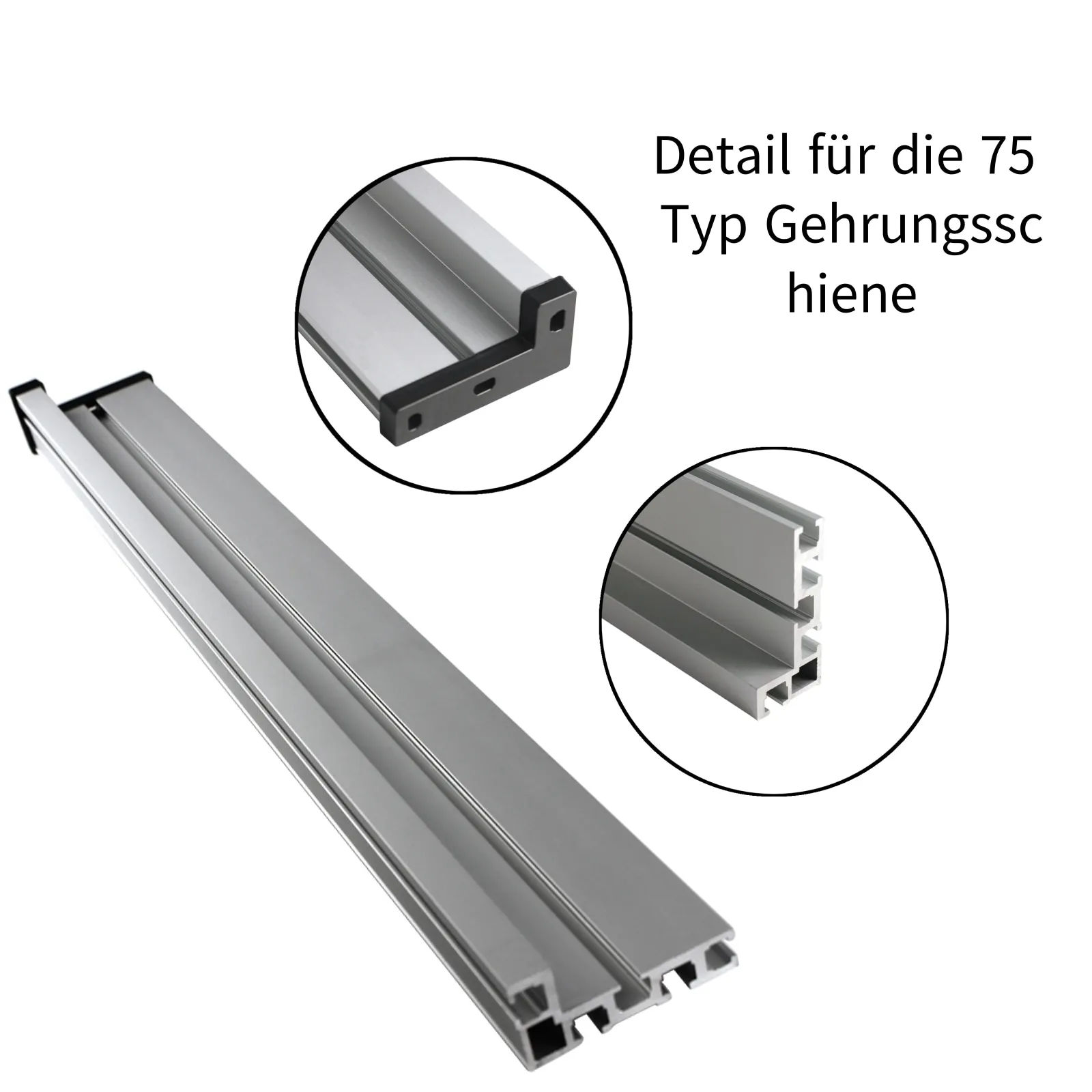 T Track T Slot Miter Track Stop 75 Typ Obróbka drewna T-track Aluminiowa piła stołowa Stół warsztatowy DIY Narzędzia do obróbki drewna 600 mm 800 mm