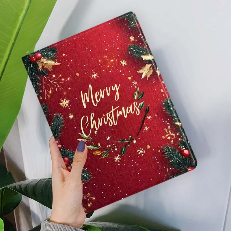 Snowflake Christmas Decoration For Samsung Galaxy Tab S11 S10 S9 S8 S7 S6 A11 A9 A8 A7 10.5 10.4 Lite FE Plus Inch Tablet Case