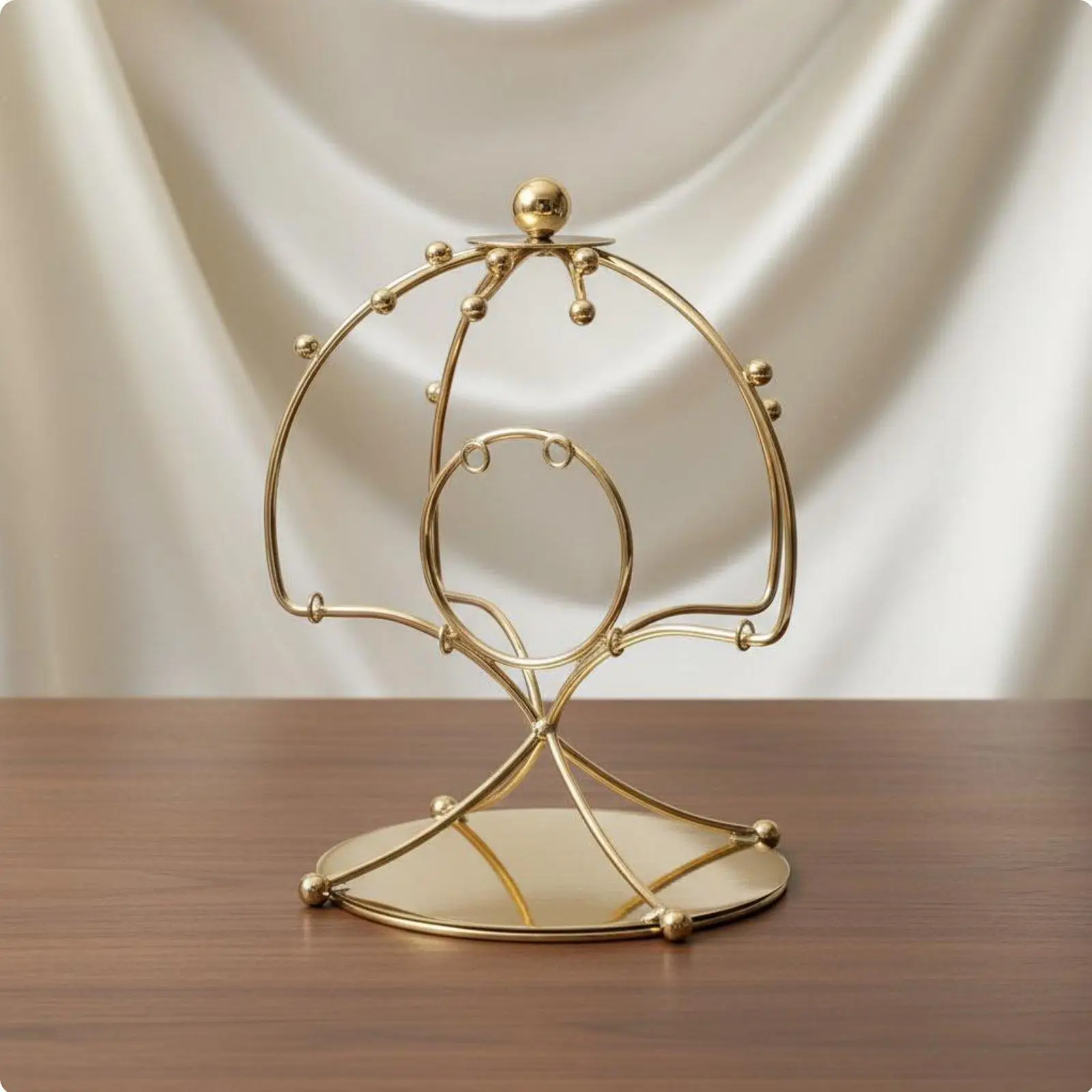 Support de présentation de coiffes traditionnelles chinoises, en métal robuste, facile d'accès, pour mariée et bijoux