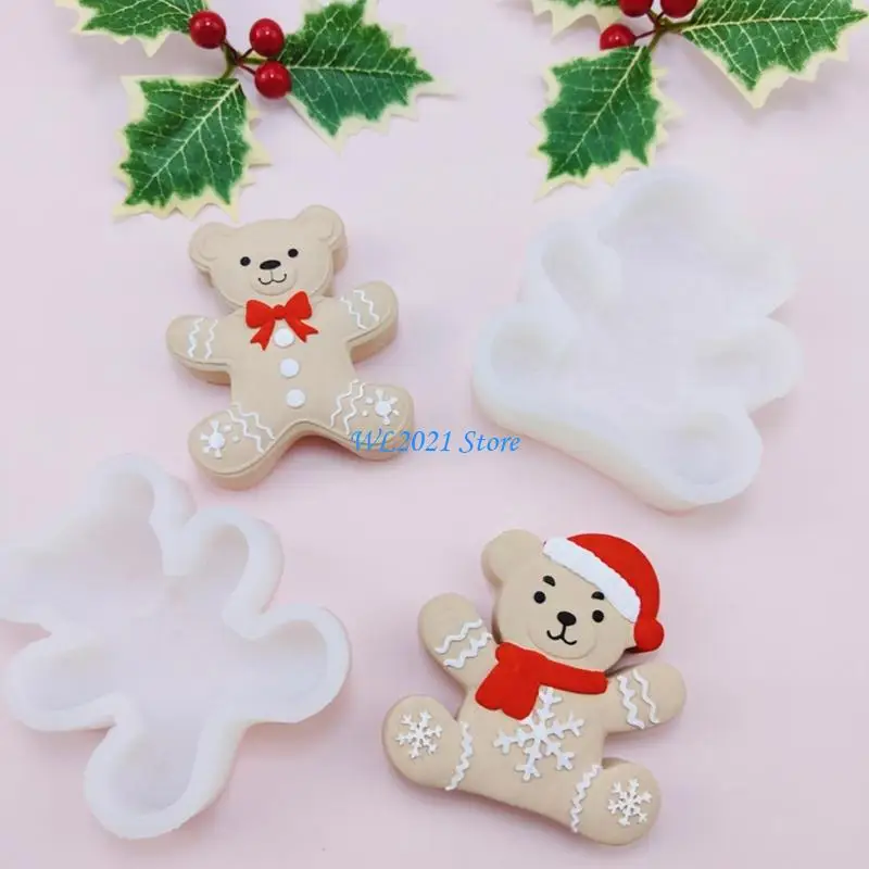 G5GC الغذاء الصف سيليكون كعكة الدب قالب الشوكولاته عطلة زخرفة الحفلات صياغة #4