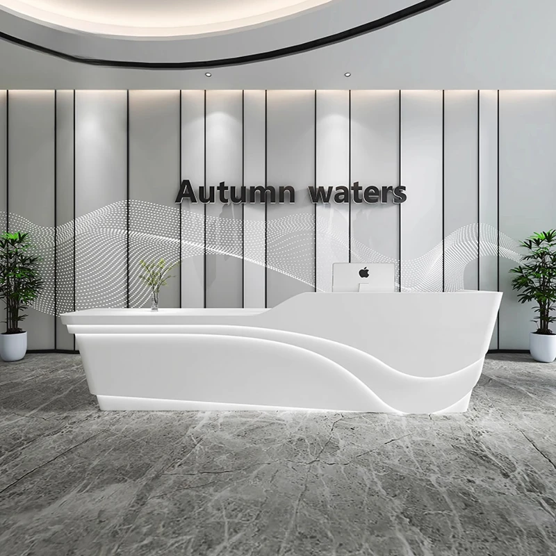 

Drawers Modern Reception Desks Design Commericial Promotion Customer Reception Desks High Quality Schreibtisch Office Furniture