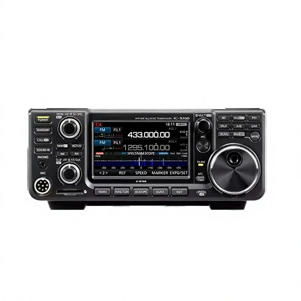 IC-9700 1200MHz Full-Mode Satellite Marine Car Radio Walkie Talkie Transceiver 0-50km Range VHF/UHF Frequencies 297 Channels