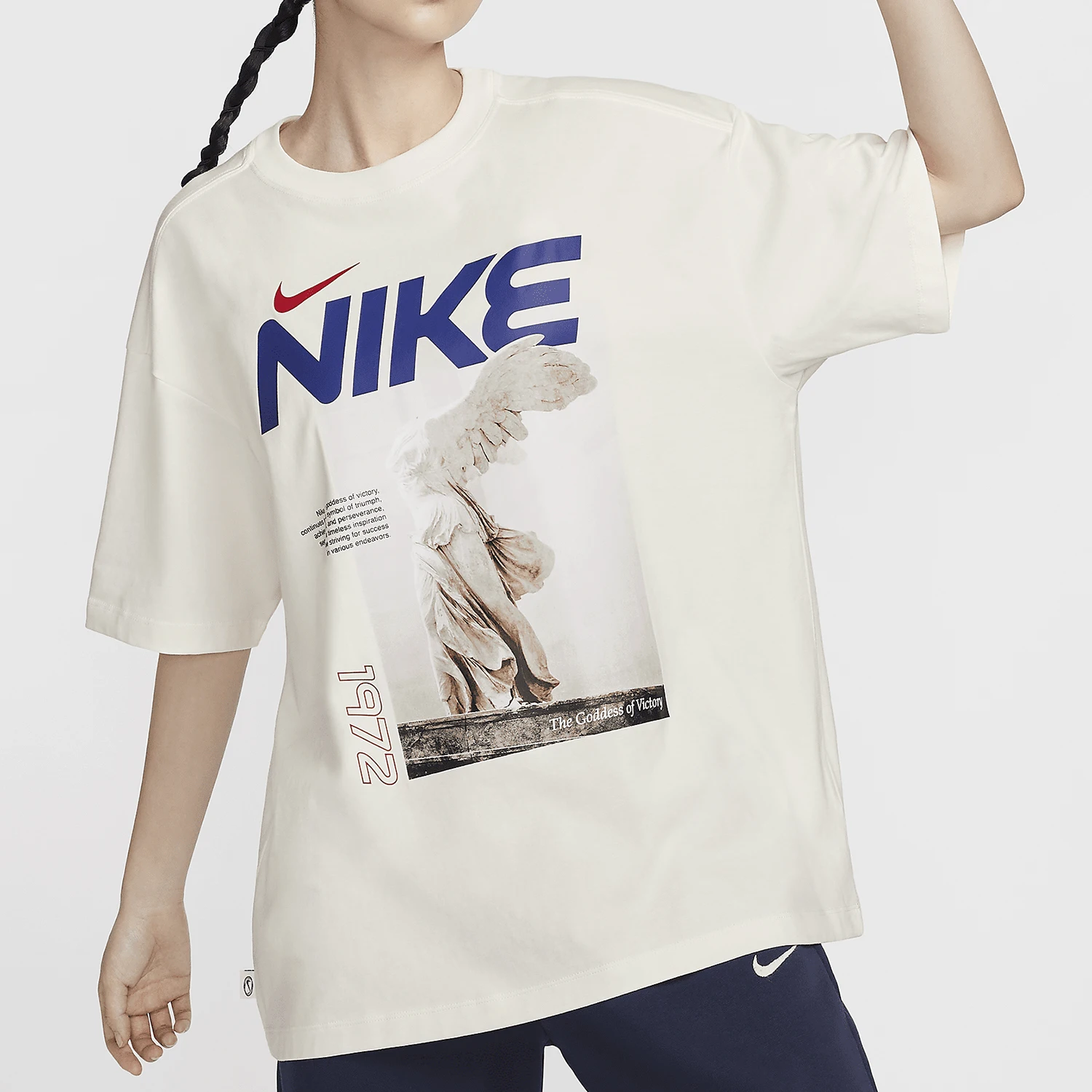 

Nike genuine Sportswear Women's Casual Round Neck Short Sleeve T-Shirt HF6292-133