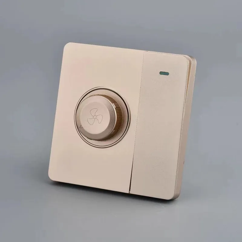 Electric Fan Stepless Knob Speed Control Switch, Ceiling Fan Governor, Light Switch with Speed Control, Switch Control Fan