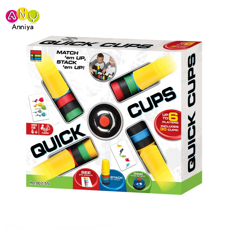 Quick stacking cup game parent-child interactive board game