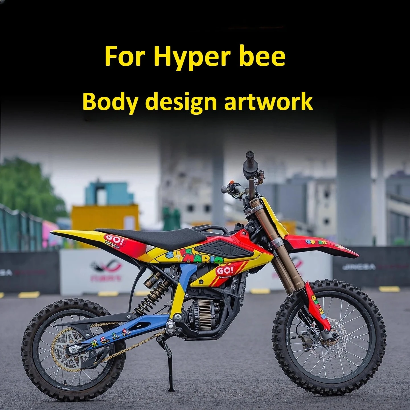 

Graphics electric Dirt bike stickers body decoration protection sticker film decal mod stickers Graphics For Sur-ron Hyper Bee